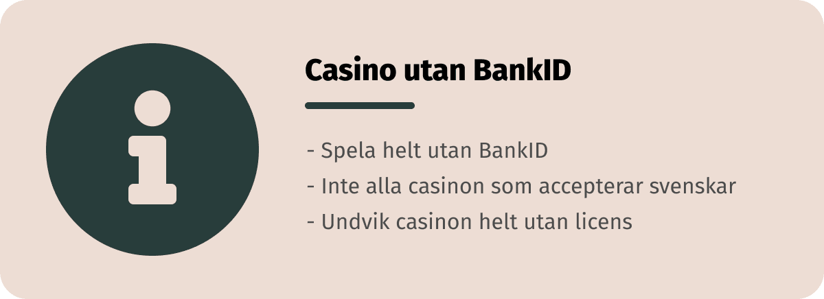 casino utan bankid