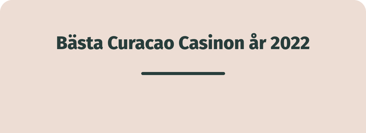 bästa curacao casino 2022