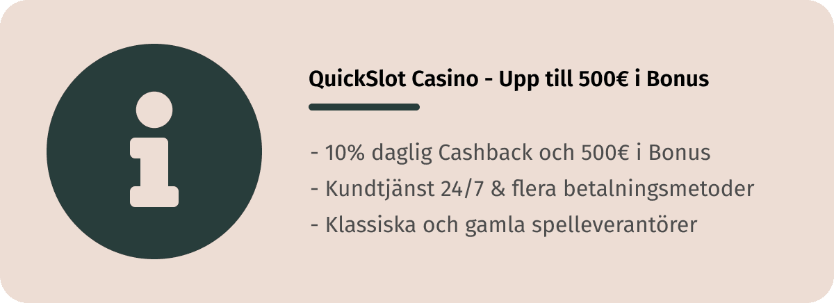 information om quickslot casino