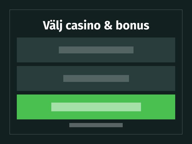 hur du får en casino bonus steg 2